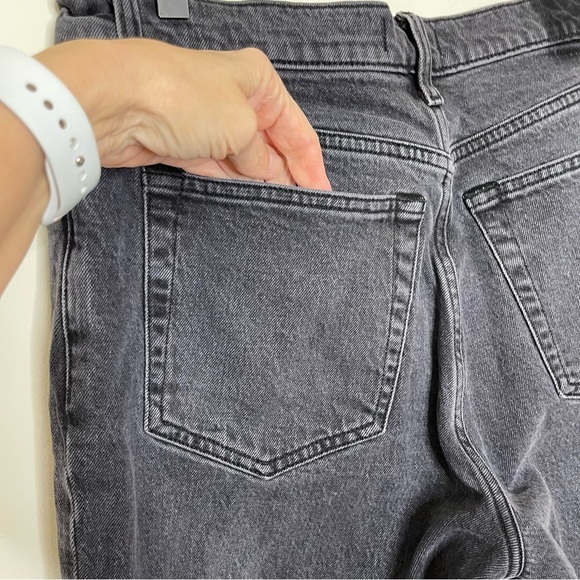 Abercrombie & Fitch Ultra High Rise Ankle Straight Jeans raw edge preppy - Picture 9 of 11